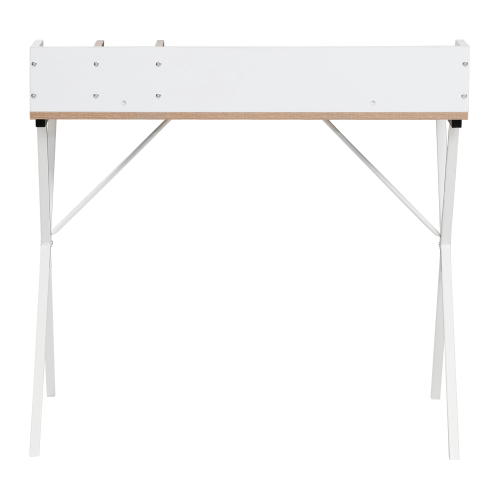 PC stôl, dub svetlý/biela, PSALMO