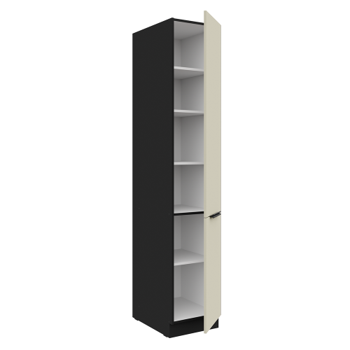Vysoká skrinka, kašmír/čierna, ARAKA 40 DK-210 2F Vysoká skrinka, kašmír/čierna, ARAKA 40 DK-210 2F