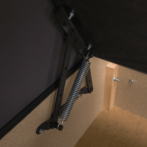 Váľanda s úložným priestorom, sivá, AURIA UNI