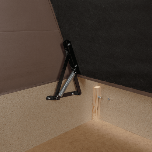 Váľanda s úložným priestorom, hnedá Taupe, AURIA UNI