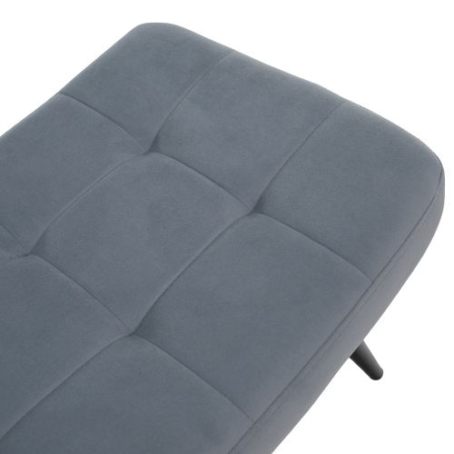 Kreslo s podnožou, sivá Velvet látka/čierna, HABEN Kreslo s podnožou, sivá Velvet látka/čierna, HABEN