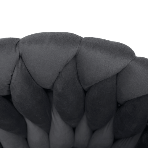 Jedálenské kreslo, tmavosivá Velvet látka/čierna, BLER