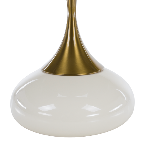 Príručný stolík, biela Ivory/zlatá, FEJ