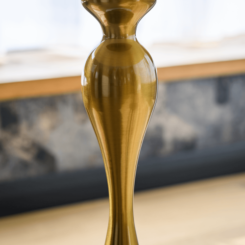 Príručný stolík, biela Ivory/zlatá, FEJ