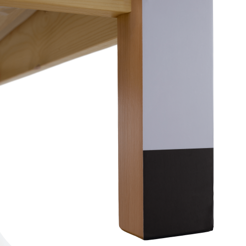 Montessori posteľ, prírodná/biela/čierna, 90x200, FUTAL