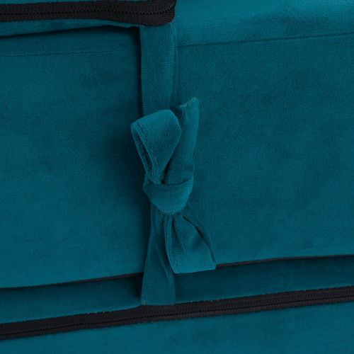 Skladací matrac/kreslo, 2v1, petrolejová, PELOS