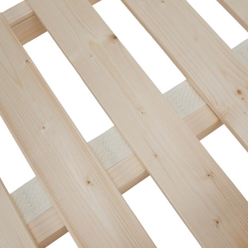 Manželská posteľ, 160x200, masívne drevo, prírodná, NOEMI