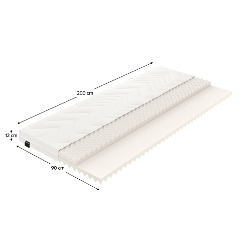 Matrac, penový, 90x200, VALERI
