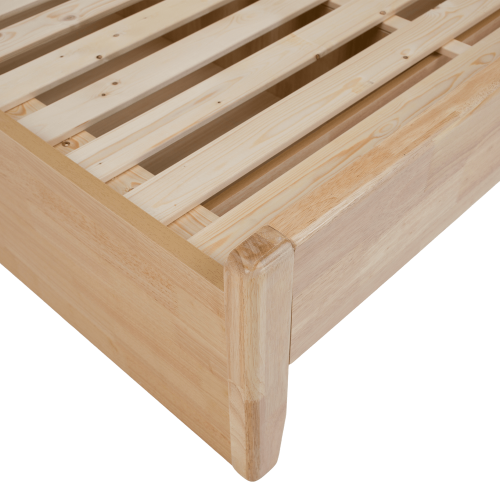 Manželská posteľ, 160x200, masívne drevo, prírodná, FLORENCIA