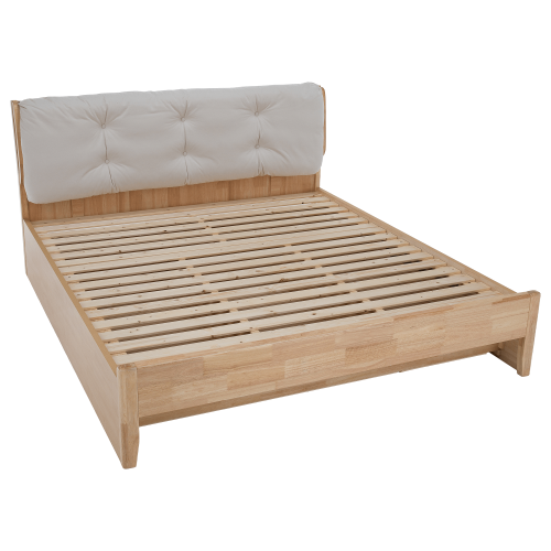 Manželská posteľ, 180x200, masívne drevo, prírodná, FLORENCIA