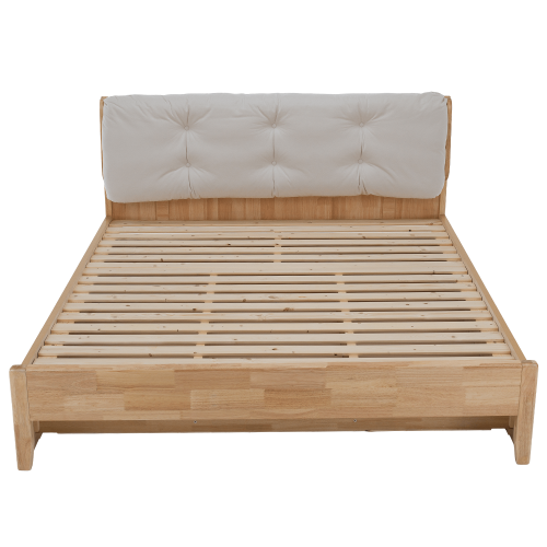 Manželská posteľ, 180x200, masívne drevo, prírodná, FLORENCIA