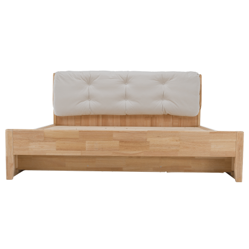 Manželská posteľ, 180x200, masívne drevo, prírodná, FLORENCIA