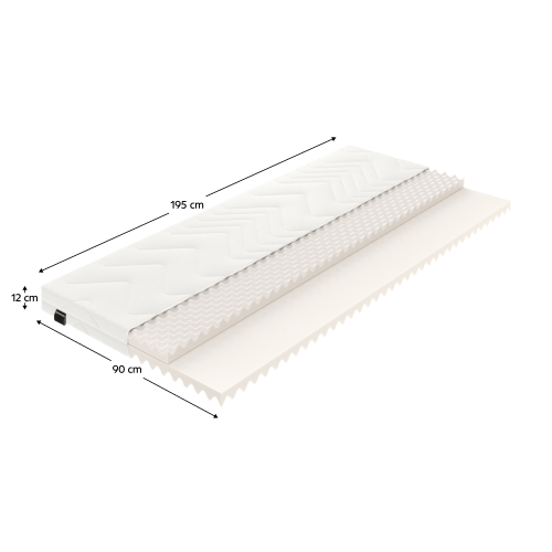 Matrac, penový, 90x195, VALERI