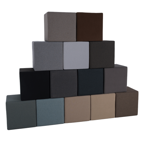 Taburet, látka Twist, sivobéžová Taupe, REGOR Taburet, látka Twist, sivobéžová Taupe, REGOR