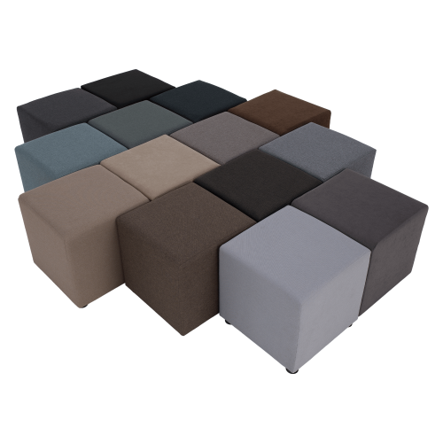 Taburet, látka Twist, sivobéžová Taupe, REGOR Taburet, látka Twist, sivobéžová Taupe, REGOR