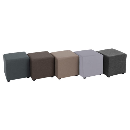 Taburet, látka Savana, svetlosivá, REGOR