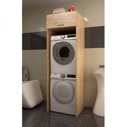 Skrinka nad práčku a sušičku, dub artisan, JERGI