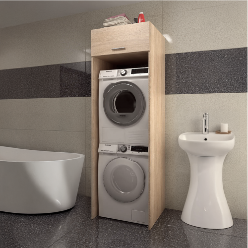 Skrinka nad práčku a sušičku, dub sonoma, JERGI