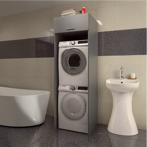 Skrinka nad práčku a sušičku, grafit, JERGI