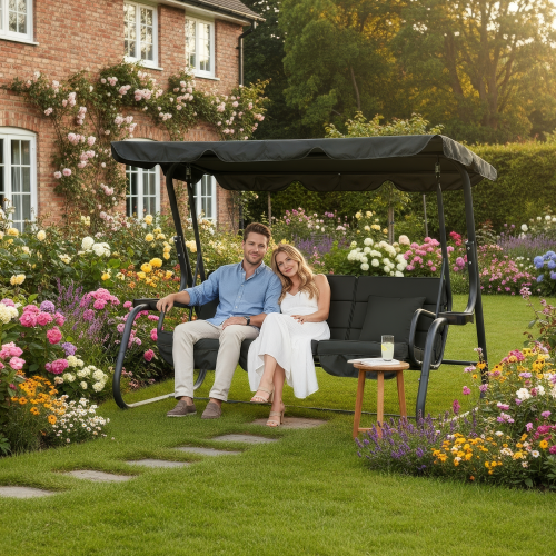 Záhradná hojdačka, tmavosivá, MIJA