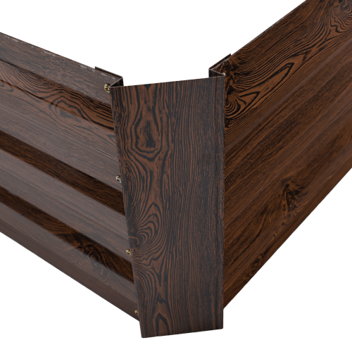 Vyvýšený záhon, hnedý, oceľ, NONKY TYP 7