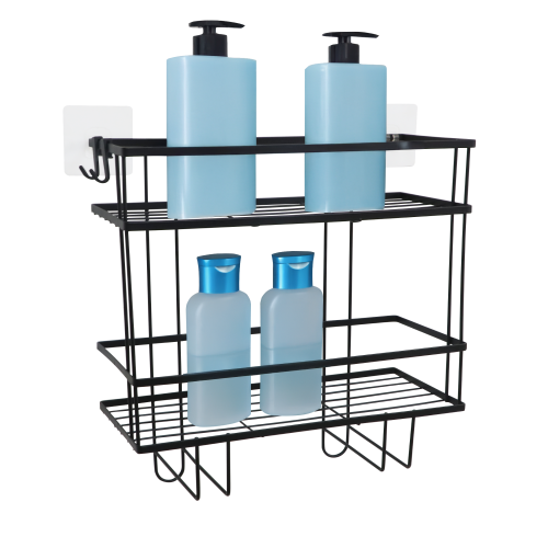 Organizér do kúpelne, čierna, SABRINA