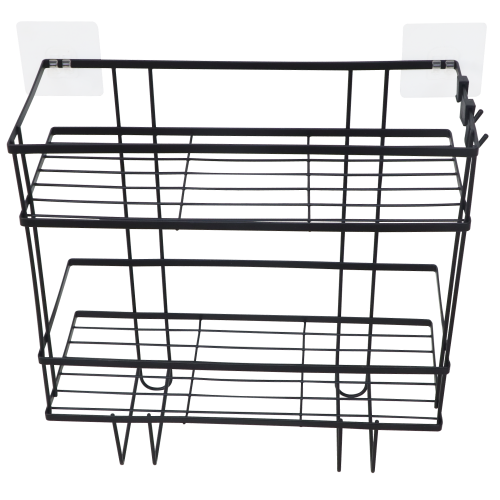 Organizér do kúpelne, čierna, SABRINA