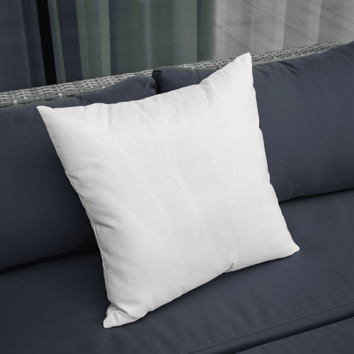 Záhradný ratanový set, sivá/prírodná/krémová, DEBRA