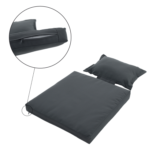 Záhradná ratanová pohovka, sivá/prírodná, MALORY