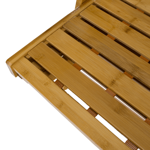 Záhradné polohovacie kreslo, prírodná, bambus, URSEL