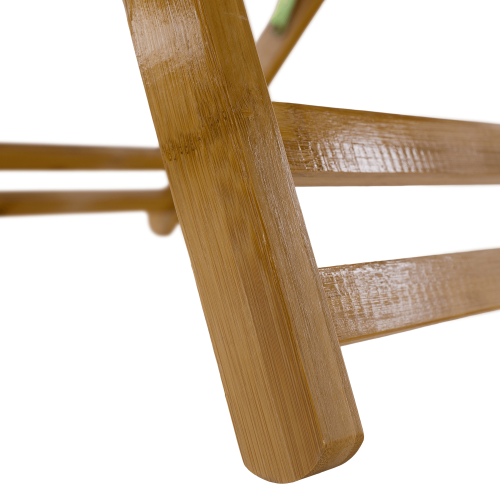 Záhradné polohovacie kreslo, prírodná, bambus, URSEL