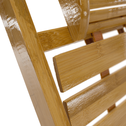 Záhradné polohovacie kreslo, prírodná, bambus, URSEL