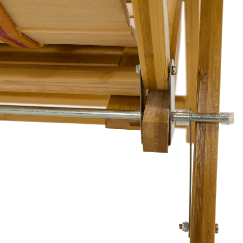 Záhradné polohovacie kreslo, prírodná, bambus, URSEL