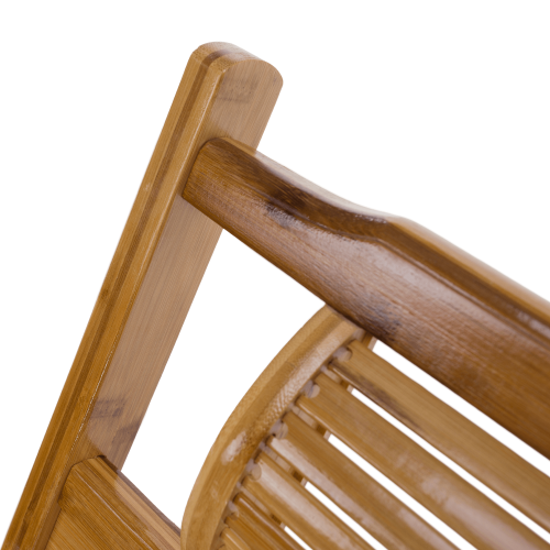 Záhradné polohovacie kreslo, prírodná, bambus, VARDON