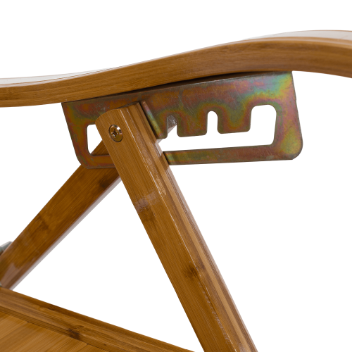 Záhradné polohovacie kreslo, prírodná, bambus, VARDON