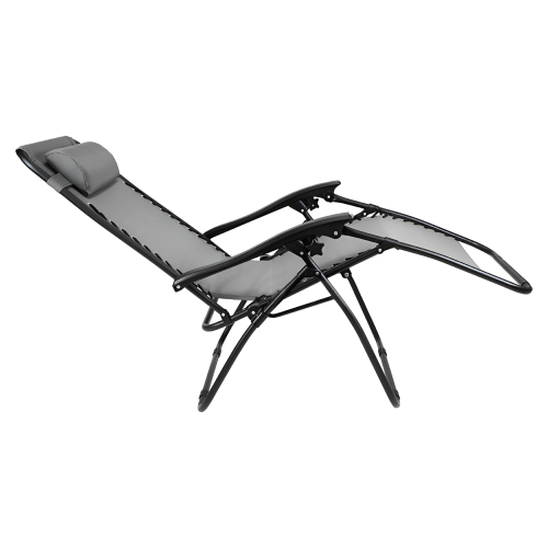 Záhradné polohovacie kreslo, svetlosivá, GERALD NEW