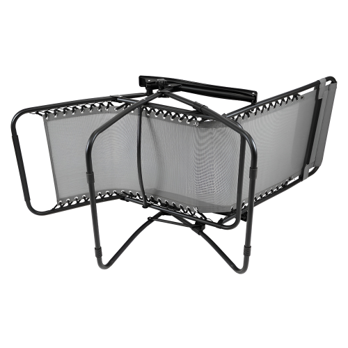 Záhradné polohovacie kreslo, svetlosivá, GERALD NEW