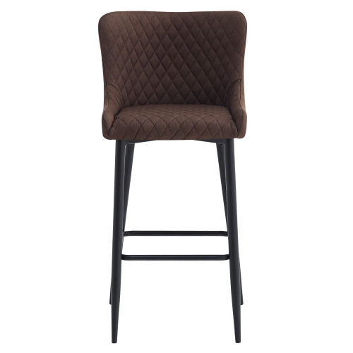 Barová stolička, hnedá/čierna, CEZARIA