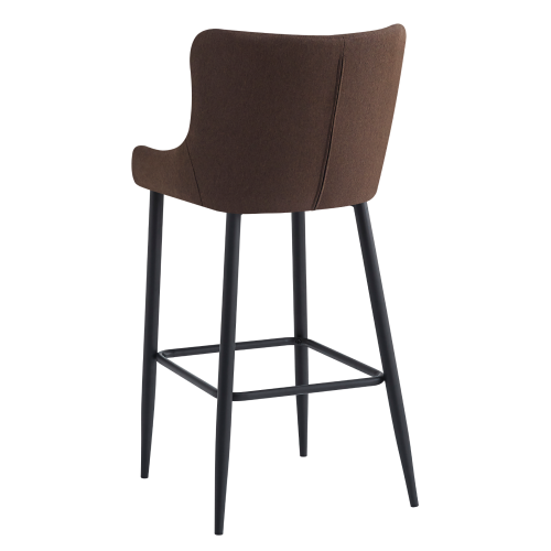 Barová stolička, hnedá/čierna, CEZARIA