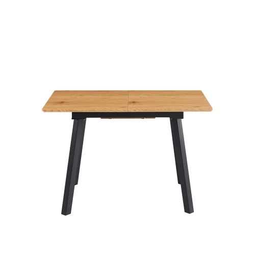 Jedálenský rozkladací stôl, 120-160x80 cm, dub/čierna, DIRAN Jedálenský rozkladací stôl, 120-160x80 cm, dub/čierna, DIRAN