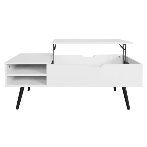 Konferenčný stolík, biela, ARALYN