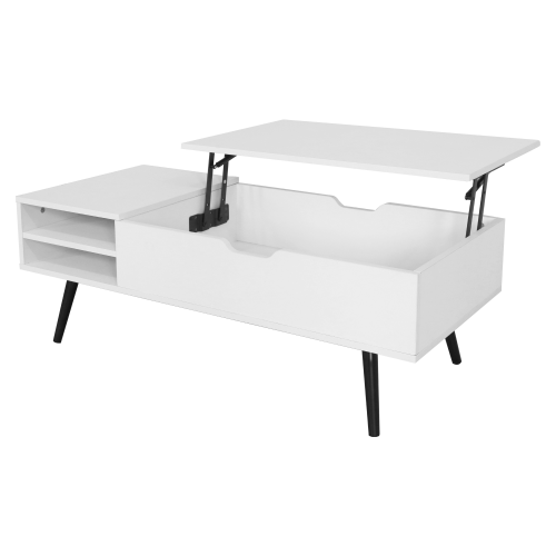 Konferenčný stolík, biela, ARALYN