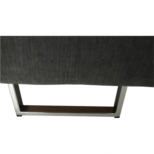 Sedacia súprava s úložným priestorom, sivá, látka, ľavá, BUTON R