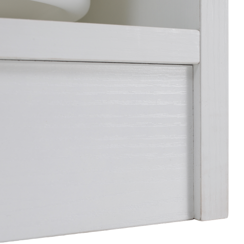 Organizér s úložnými boxami, biela, TRIMAL Organizér s úložnými boxami, biela, TRIMAL