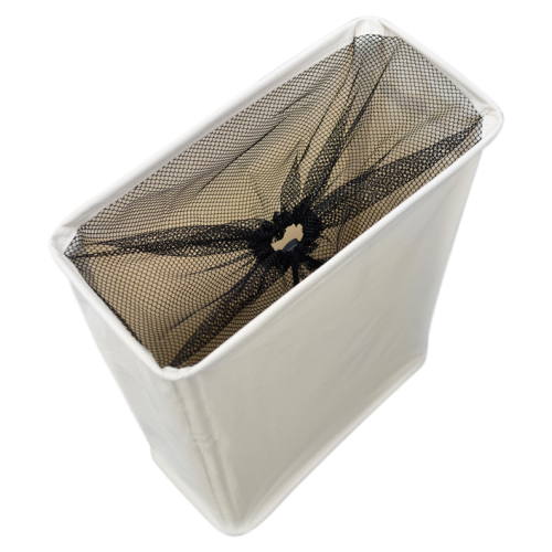 Skladací kôš na bielizeň s kolieskami, béžová, PRIOR