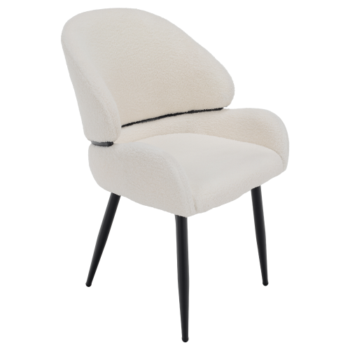 Jedálenská stolička, biela/čierna, SANAKO TYP 1