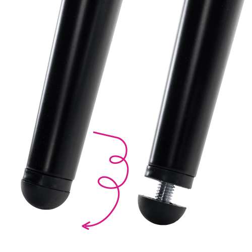 Jedálenská stolička, biela/čierna, SANAKO TYP 1