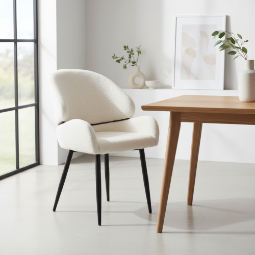 Jedálenská stolička, biela/čierna, SANAKO TYP 1