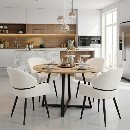 Jedálenská stolička, biela/čierna, SANAKO TYP 1
