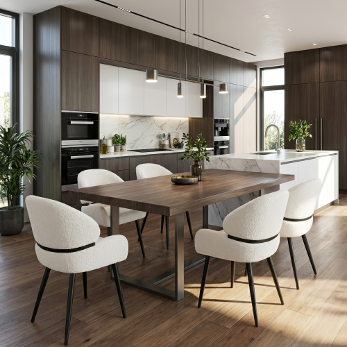 Jedálenská stolička, biela/čierna, SANAKO TYP 1